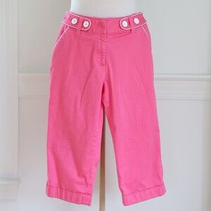 Cato Pink White Polka Dot Capris Retro Y2K 18” Inseam Size 8